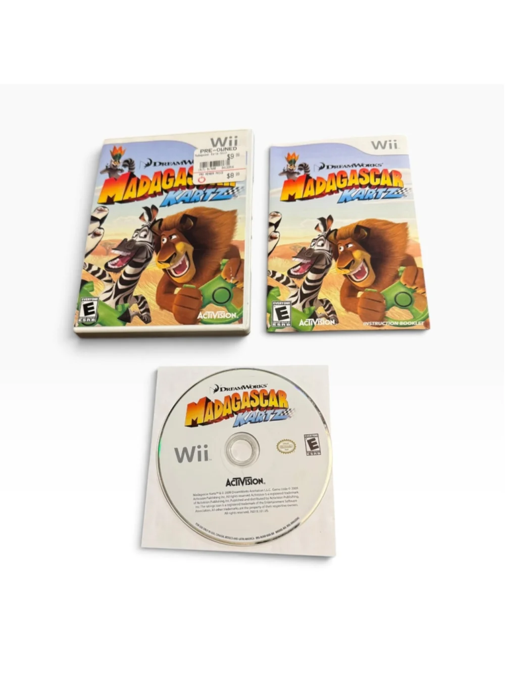 DreamWorks Madagascar Kartz Nintendo Wii Video Game
